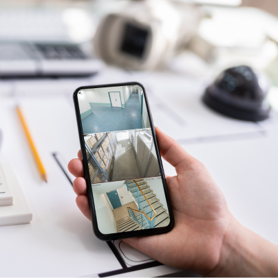 Bowling Green security camera feed on cell phone